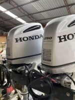 Twin Honda BF250 4 Stroke Outboards For Sale - Image 4